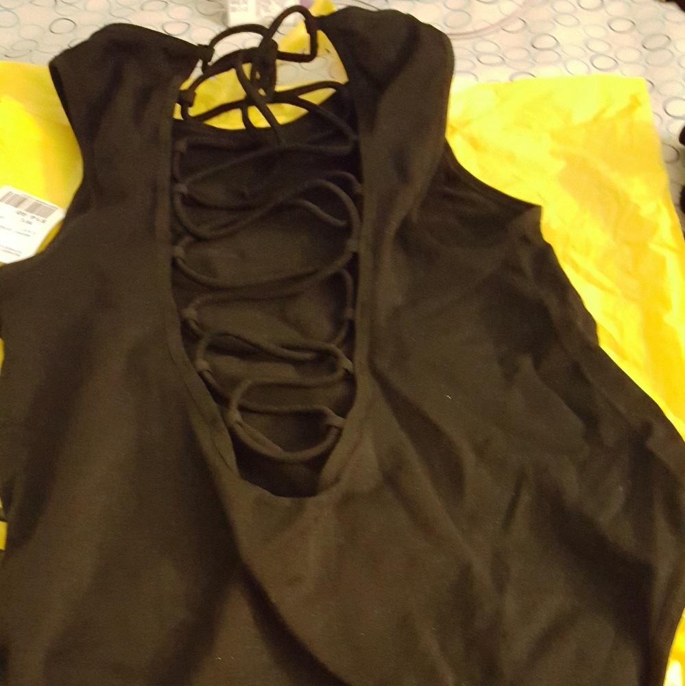 black bodysuit size M/L forever 21